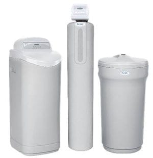 three white air purifiers