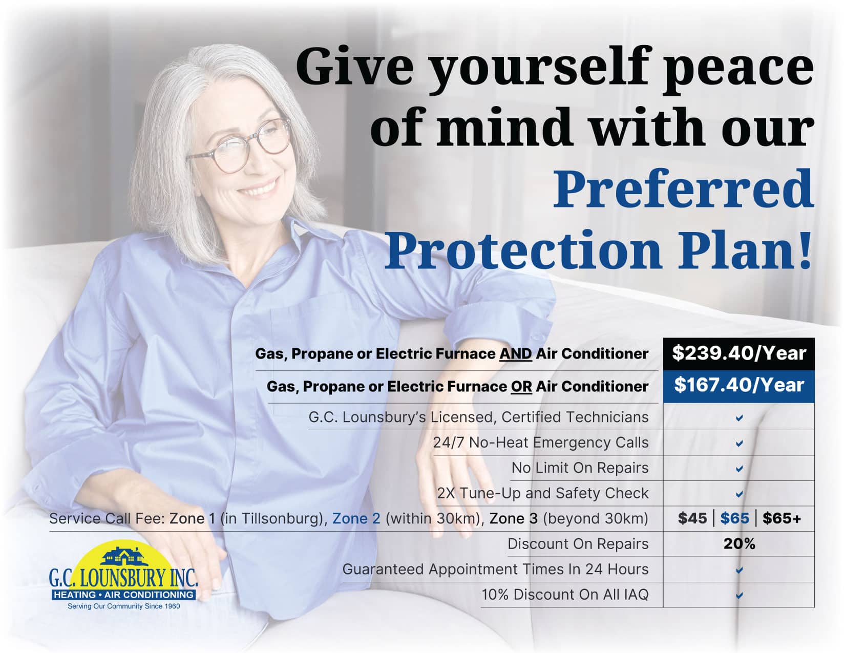 G.C. Lounsbury's preferred protection plan